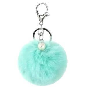 Blue Pom Pom Keychain & Bag Charm